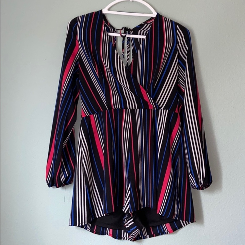 Stripped romper
